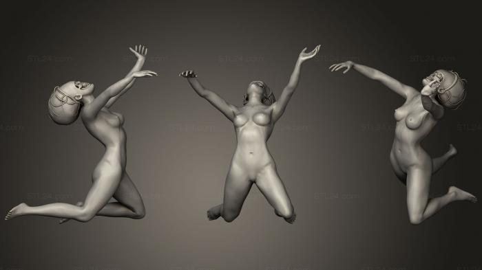 Статуэтки девушки (Статуя Оракула, STKGL_0336) 3D модель для ЧПУ станка